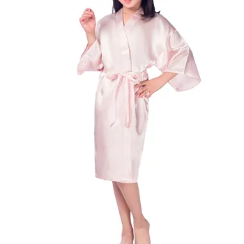 

JAYCOSIN Delicate Womens Casual Code Children Pure Color Nightgown Lingerie Kimono Robes Pajamas Comfortable Homewear Sleepwear