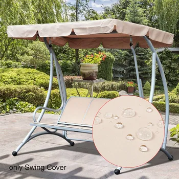 

Home Canopy Top Dustproof Awning Chair Garden Sunscreen Patio Wear Resistant Replacement Swing Cover Waterproof