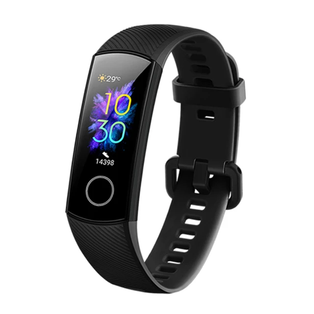 CN-black Huawei Honor band 5, смарт-браслет, глобальная версия, кровяный кислород, Смарт-часы AMOLED, сердцебиение, бешеный, ftness, трекер сна, несколько лангов - Цвет: CN-black