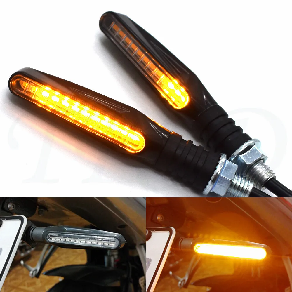 

4pcs LED Motorcycle Turn Signal Lights Flowing Flashing Motorbike Indicator Blinker Moto Tail Lights Signal Lamp for Yamaha MT09