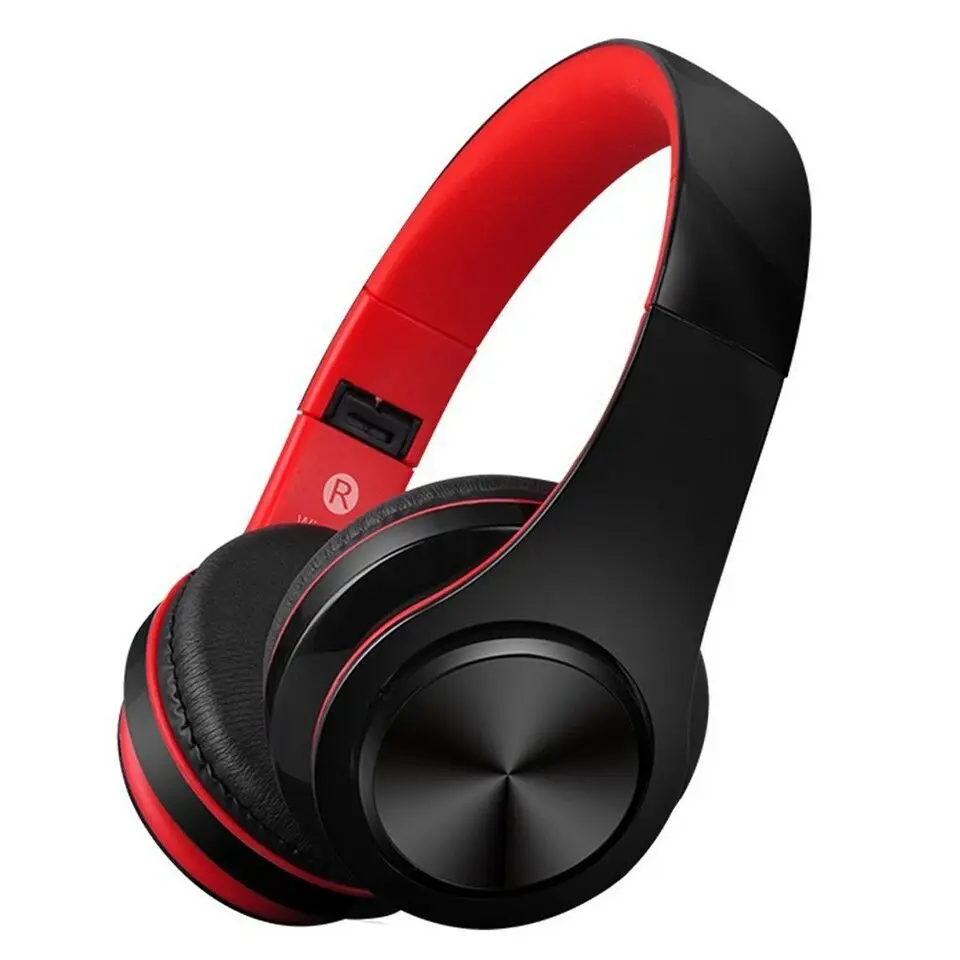 Black And Red Модернизированные беспроводные Bluetooth наушники для Mpow Bluetooth 5,0 складывающиеся наушники CVC6.0 шумоподавление супер бас гарнитура с микрофоном - Цвет: Black And Red