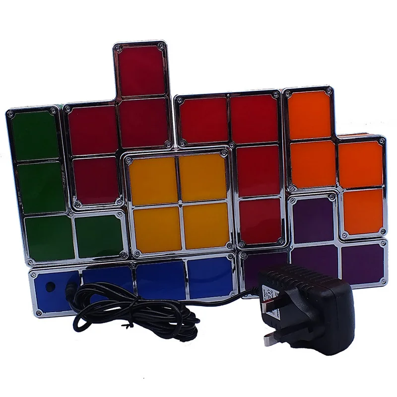 

LED Tetris Light Small Blocks LED Lamp Set DIY LED Night Light US UK EU Plug Available