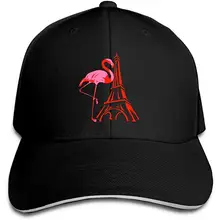 Мужская Женская Бейсболка на заказ с изображением Парижа Эйфелевой башни, розового фламинго, дальнобойщика, простая регулируемая бейсболка