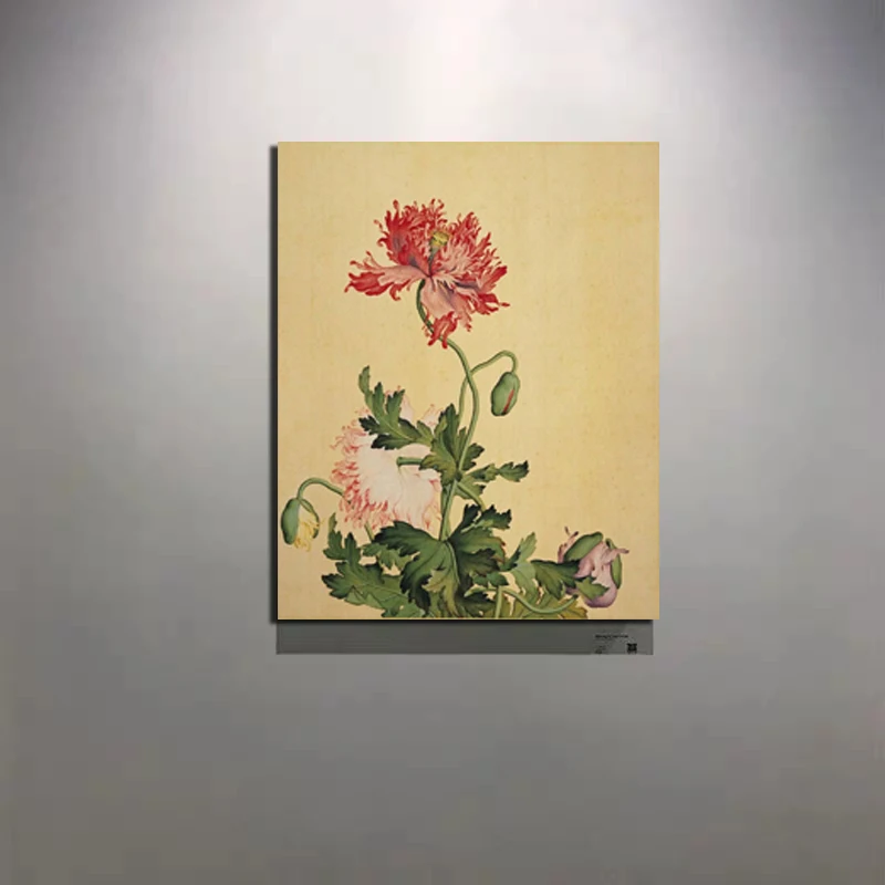 

Giuseppe Castiglione Blooming Flower Canvas Painting Poster Prints Marble Wall Art Painting Decorative Picture Modern Home Decor