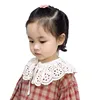 Lace Kids Bibs Shawl Cotton Collar Kids Neckwear for Girls All Match Hollow Out Children Girls Scarf Accessories 3-8Y ► Photo 3/6
