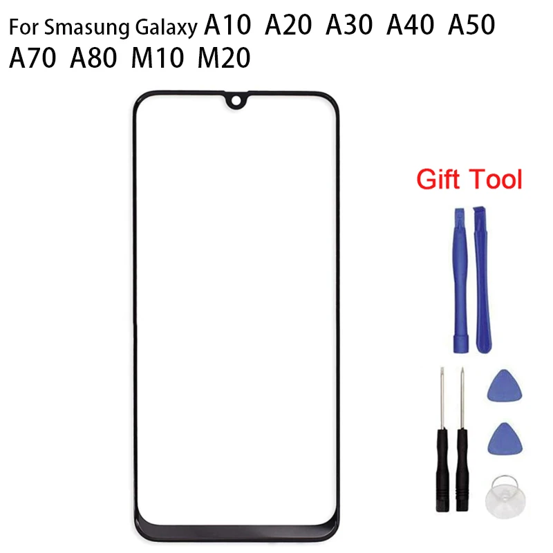 Для samsung A10 A20 A30 A50 A70 A80 A90 M10 M20 сенсорный экран стеклянная панель дигитайзер