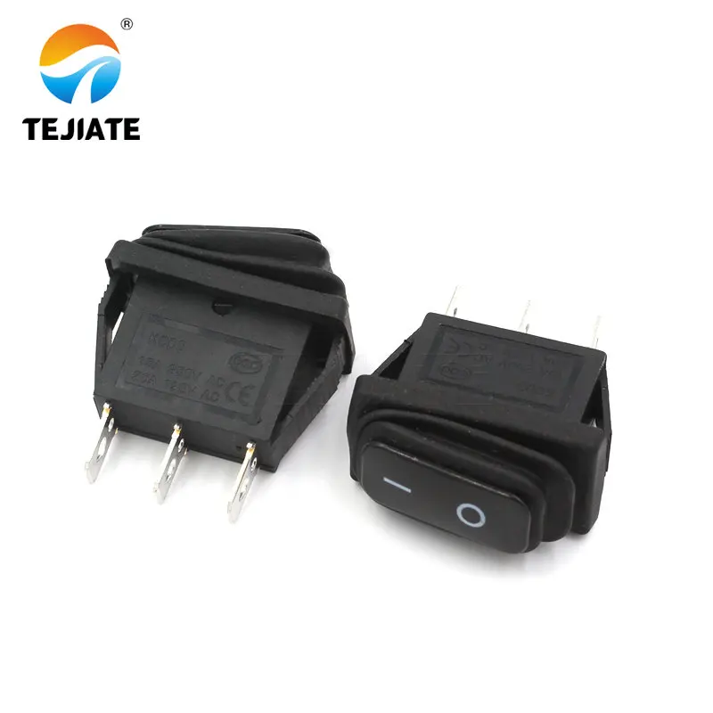 

1PCS Toggle Switch KCD3 Ship Type Rocker 3 Feet 2 Gear Waterproof Boat Shaped High Current Power Microswitch Electronic