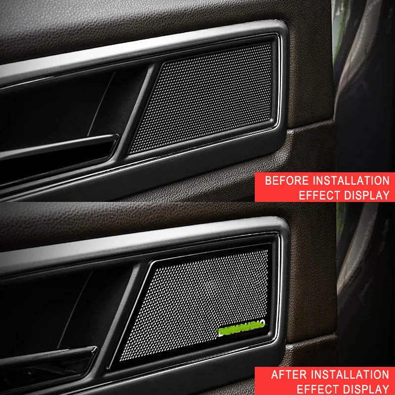 Для Volkswagen VW Atlas- Автомобильный Дверной громкоговоритель, звуковая круглая накладка, рамка, наклейка, аксессуары для интерьера