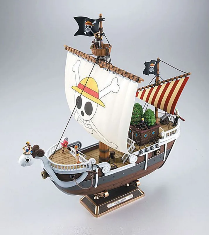 28cm Anime One Piece Thousand Sunny & Meryl Boat Pirate Ship Figure PVC Action 