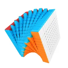 Moyu 10x10 meilong cubo mágico stickerless cubo quebra-cabeça profissional 10x10x10 cubos de velocidade brinquedos educativos