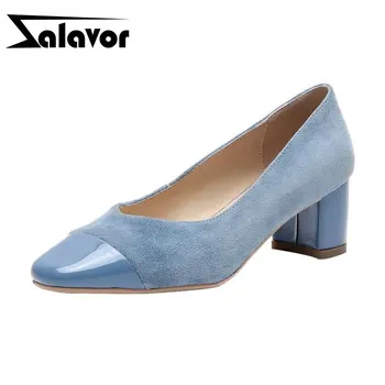 

ZALAVOR 2020 Real Leather Women Pumps Office Ladies Simple Sexy Party Shoes Women New Brand Pumps Footwear Size 34-40