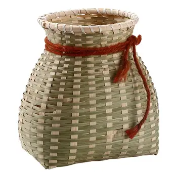 

Handmade Bamboo Woven Basket Tea Vegetable Fruit Storage Basket Picnic Storage Container Flower Basket (Size S)