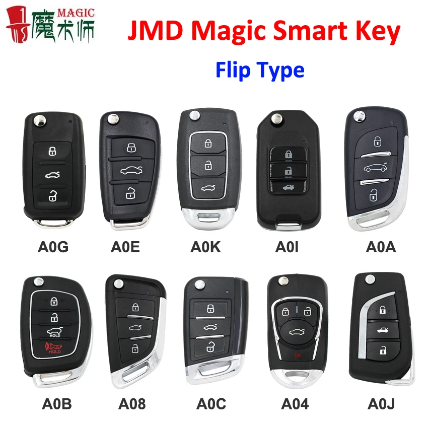 JMD волшебный дистанционный умный флип-ключ для VW Audi Hyundai Honda Buick Toyota складной MQB DF B5