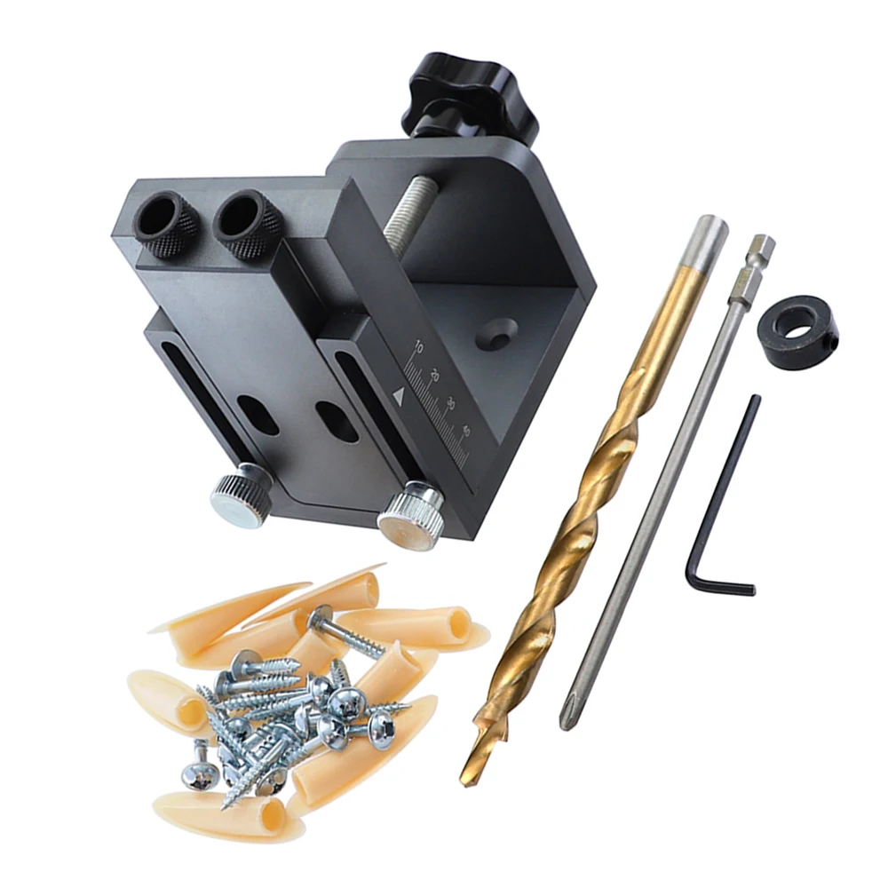 

High Precision Power Tools Oblique Hole Locator Joiners Set Kit Jig Woodworking Guide Power Tool