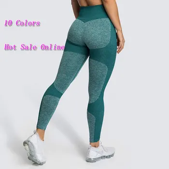

Gym Pants Women Seamless Legging Yoga Pants Sports Clothing Solid High Waist Full Length Workout Leggings Fittness Yoga Leggings