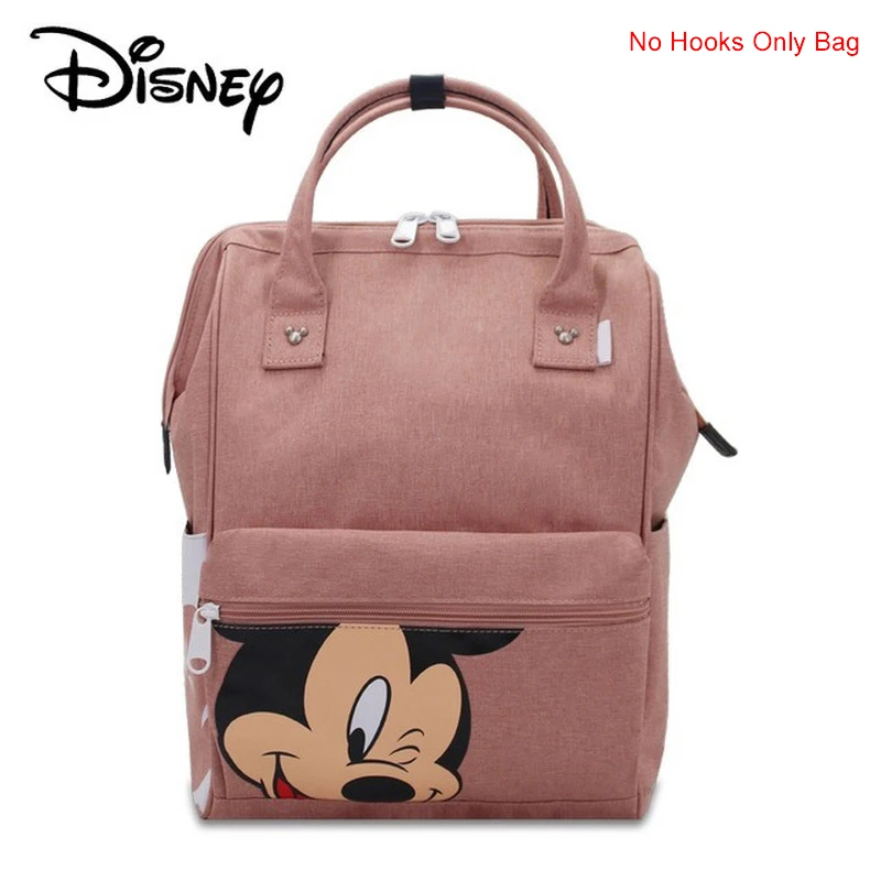 Сумка для подгузников для мам disney, сумка для кормящих подгузников для мам, сумка для ухода за ребенком, рюкзак для путешествий, дизайнерские сумки с Микки и Минни - Цвет: pink
