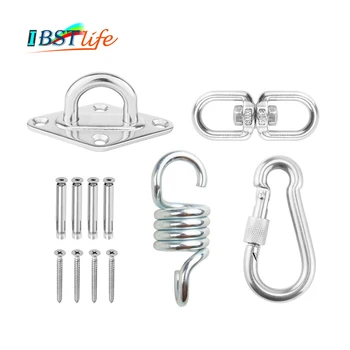 

Hammock Chair Ultimate Hanging accessories Kit 500 LB Capacity Hammock Spring, Swivel Hook, and Ceiling Hammock Mount