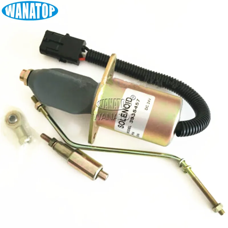 24V запорный соленоид клапан соленоид отключения 3935457 3935459 SA-4762-24 SA-4763-24 для Cummins 5.9L 8.3L