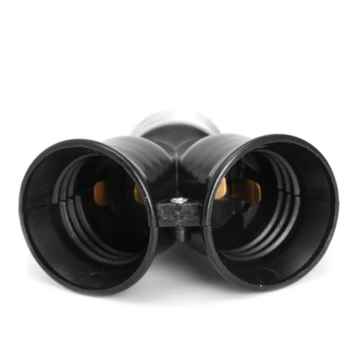 

E27 1 to 2 E27 LED Light Lamp Bulb Adapter Converter Split Splitter Base Socket F3MB