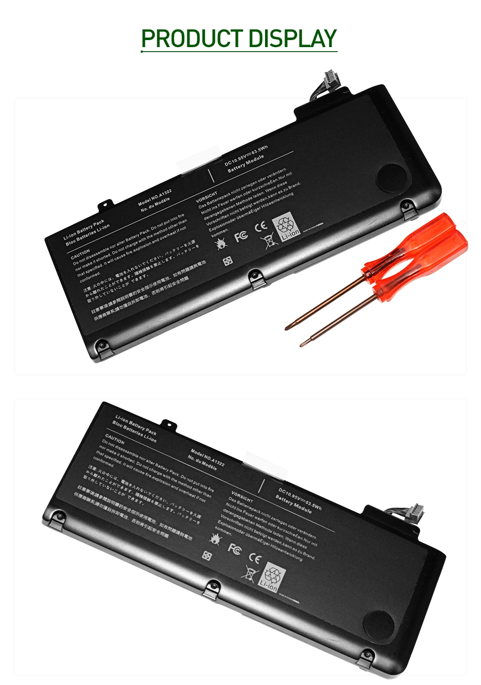 ApexWay 10,95 V 4500mAhh Аккумулятор для ноутбука A1322 A1278 MC700 для Apple MacBook Pro 1" MB990LL/A MB991LL/A MC374LL/A