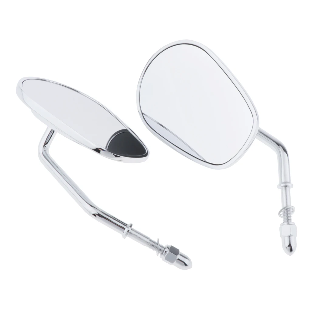 Motorcycle Handlebar Rear View Side Mirrors Fit for Harley Fatboy