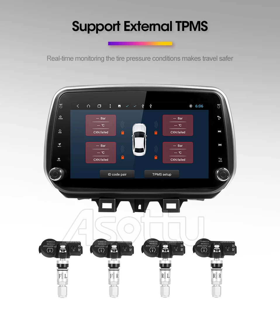 Cheap Asottu PX30 android 9.0 car dvd gps player for hyundai Tucson ix35 2018 car dvd gps navigation raido video  player  car stereo 16