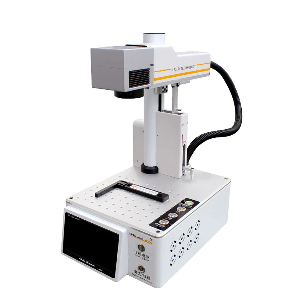  M-Triangel Mgones Fiber Laser Metal Marking Machine Used For Aluminum Gold Silver Brass DIY Engravi