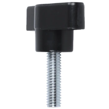 

13pcs 6mm x 20mm, Silver + Black Metal + Plastic Male Thread on Type T Plastic Handle Screw Handle Clamp