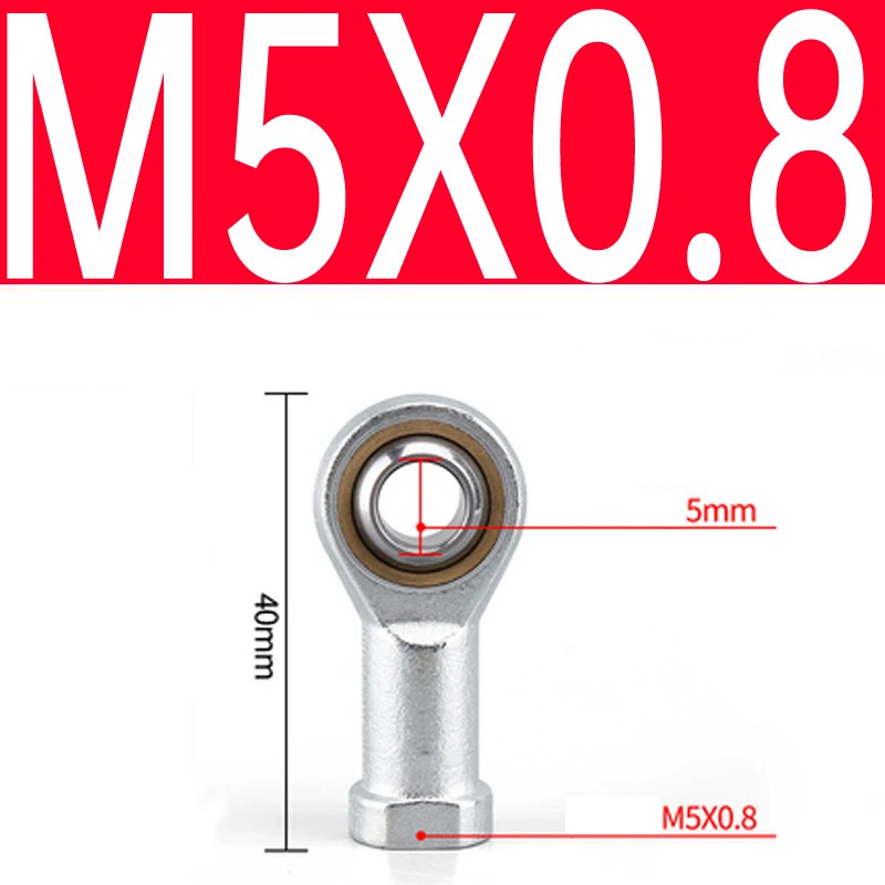 M5x0.8 Аксессуары для пневматического цилиндра шарнир рыбий глаз SIT/K универсальный шарнир для качания M4/M5/M6/M8/M10/M12/M14/M16 - Цвет: M5x0.8