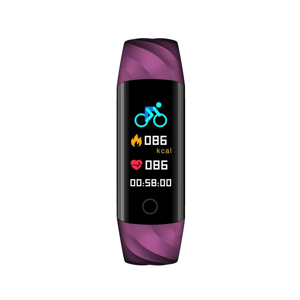 

S5 IP68 Waterproof Heart Rate Smart Bracelet Blood pressure oxygen Monitor Color Screen Activity Fitness Tracker Smart Band