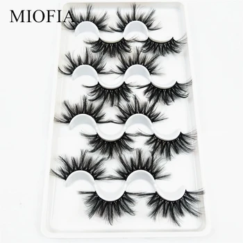 

MIOFIA 8 Pairs 3D Mink Lashes 25mm Lashes Cruelty-free 3D Mink Eyelashes Soft Natural False Eyelashes Wholesale Manufacturer