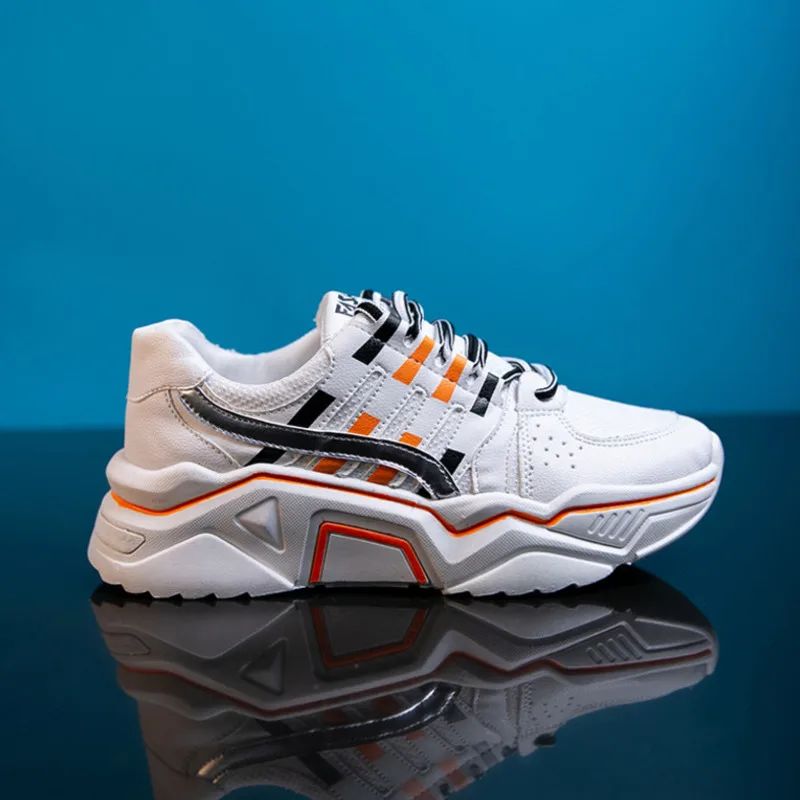 Yellow Women Fashion Sneakers Platform Sneakers Lace-up Ladies Brand Chunky Causal Shoes Woman Basket Sports Shoes Chaussure Femme - Цвет: Yellow