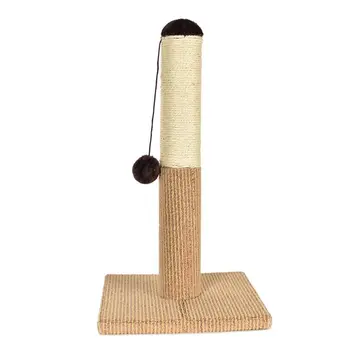 

Cat Tree Climbing Toy Kitten Scratching Post Board with Hemp Rope for Pets