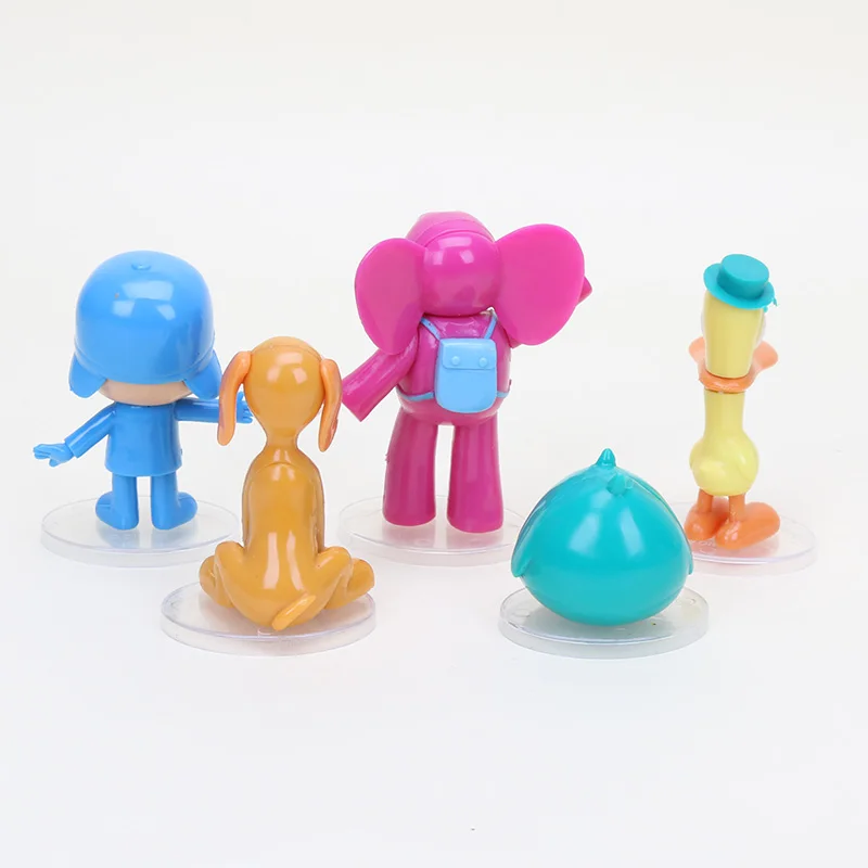 5 шт./компл. Pocoyo игрушки покойо, Элли, Пато Loula, сонный Птица ПВХ Фигурки Слон Модель утки кукла товары для вечеринки, игрушки