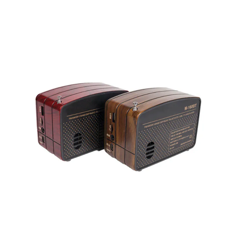 Мини Портативный Ретро Радио Карманный приемник AM FM SW+ Bluetooth динамик AUX USB TF MP3 телефон музыкальный плеер перезаряжаемый радио