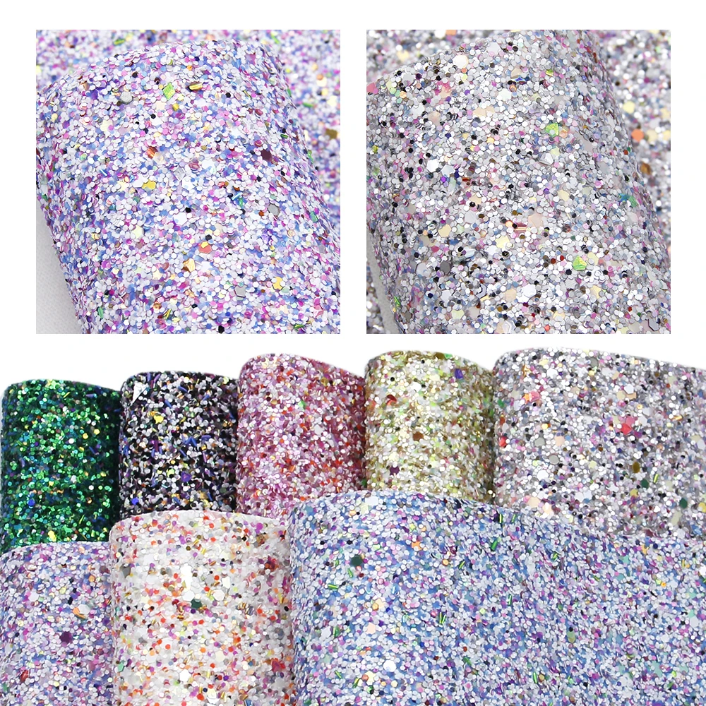 David accessories 20*34 см Лоскутная блестящая блестки Синтетическая кожа бант для волос Сделай Сам чехол-сумка для телефона чехол Искусственная кожа ткань, 1Yc7333