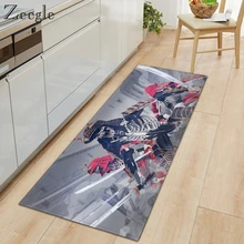Zeegle ковер с рисунком для украшения гостиной Нескользящая кухонная спальня влагопоглащающая поверхность коврик для ног открытый современный коврик