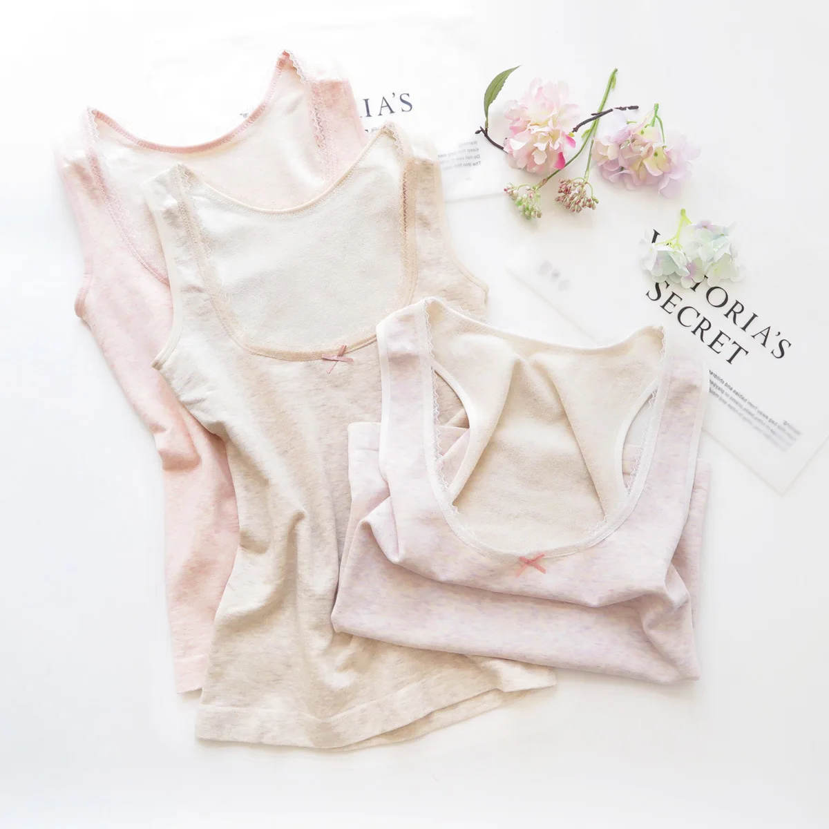 Seamless Lace Looped Pile Vest Foreign Trade New Colorful Cotton Soft Cotton Women's Warm Vest