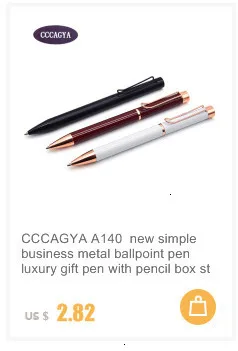CCCAGYA A325, китайская металлическая гелевая ручка, 0,5 мм, наконечник для обучения, офиса, школы, канцелярские принадлежности, подарок, роскошная ручка для отеля, шариковая ручка для делового письма