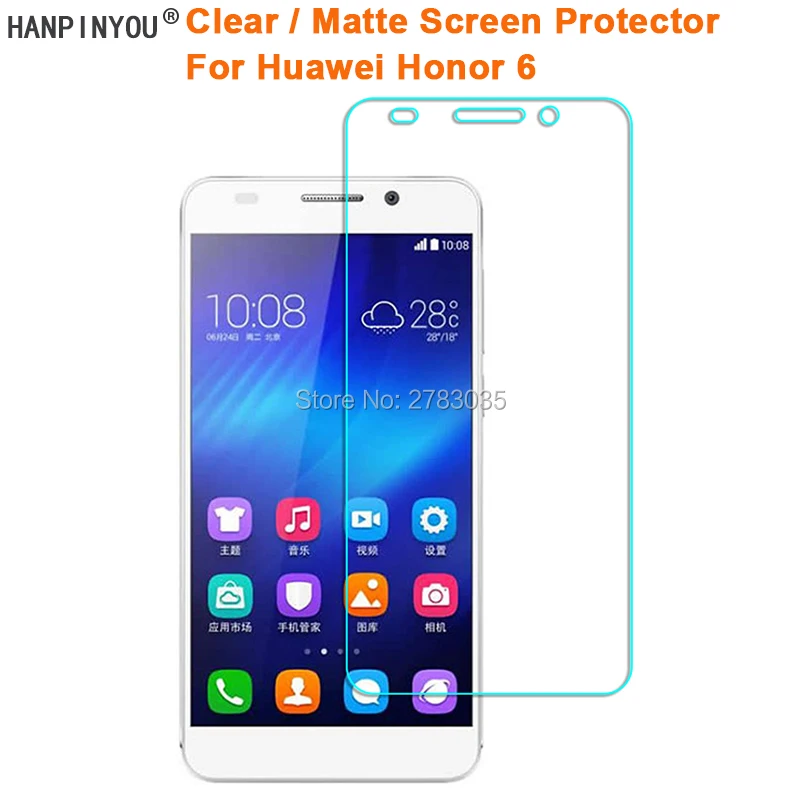 For Huawei Honor 6 5.0&quot Clear Glossy / Anti-Glare Matte Screen Protector Protective Film Guard (Not Tempered Glass) | Мобильные