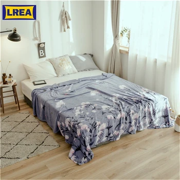 

LREA плед home textile High Density fleece coral blanket for sofa winter decorations for home for bed warm soft throw