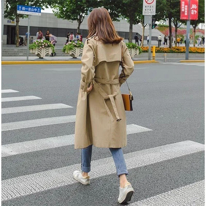 

Fashion Windbreakers Manteau Long Femme Hiver Trench Autumn Coat Female For Parka Women Moda Mujer Plus Size Spring Cloak Bur