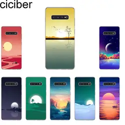 Чехол для телефона ciciber Sunrise Sunset для samsung Galaxy S10 S10 + S10e, мягкая задняя крышка из ТПУ для samsung S9 S8 S7 S6 S5 Edge Plus S9 +