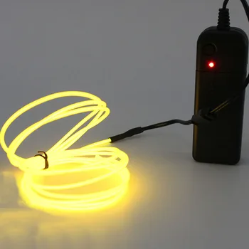 

3M Length DIY EL Wire Clothes Luminous Costumes LED Light up Suits for Children s Day Glow Party Decor Christmas