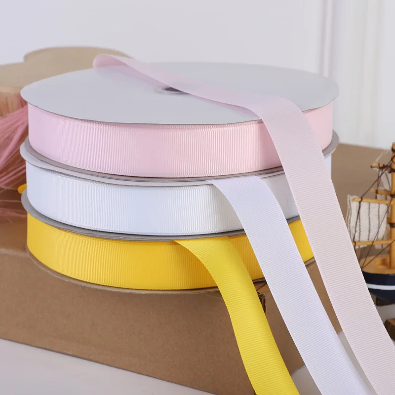 Solid Color Grosgrain Ribbon For DIY Bow Craft Card Gifts Wrapping Supplies Christmas Party Wedding Decor 5M/lot 6/10mm satin ribbons,ribbon decoration,ribbon supplies,grosgrain ribbon,sewing ribbon