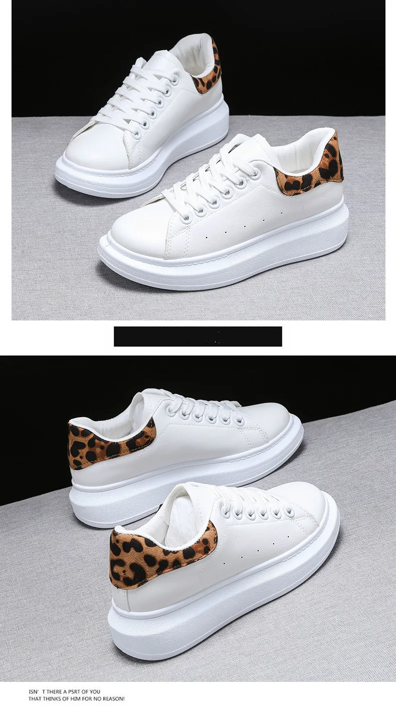 Women Leopard Sneakers Shoes Fashion Pu Comfortable Shoes Sexy Leisure Women's Mesh Tennis Shoes Tenis Feminino H1-43