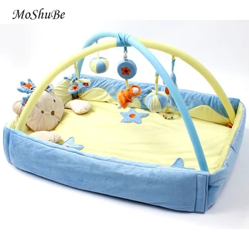 

Baby Activity Mat With Rack Educational Toys for Children's Rug Developing Gym Blanket Carpet Rattles Kids Crawling Play Mat