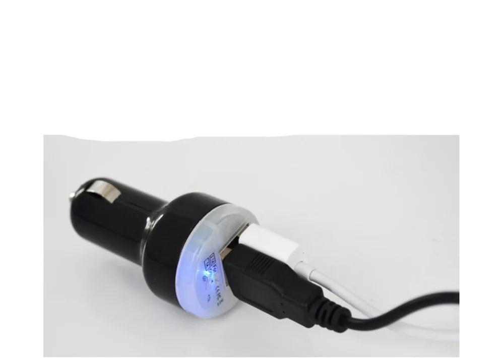 Автомобильные аксессуары зарядное устройство с двумя USB портами адаптер дисплей
