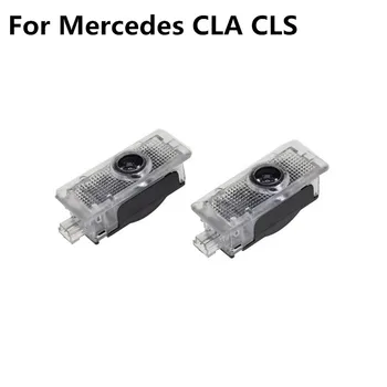 

2PCS For Mercedes Benz CLA CLS C218 W218 A207 C207 C117 AMG LED Car Door Welcome Laser Projector Logo Emblem Ghost Shadow Light