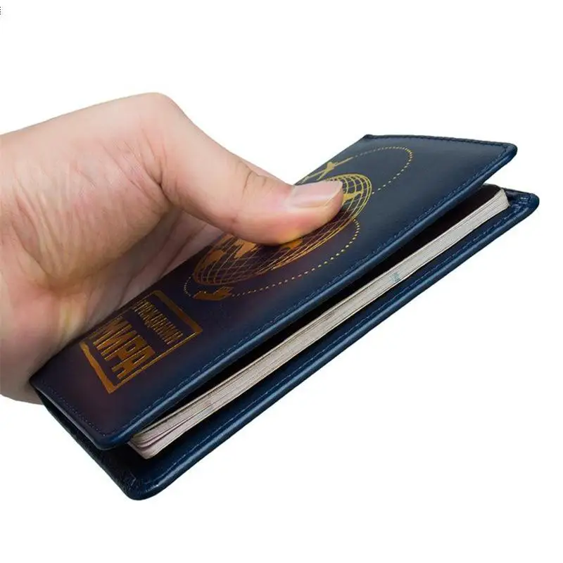 Mcneely Nice Leather Travel Passport Cover Universal Size Passport Holder Case Passport Organizer Case for Russia